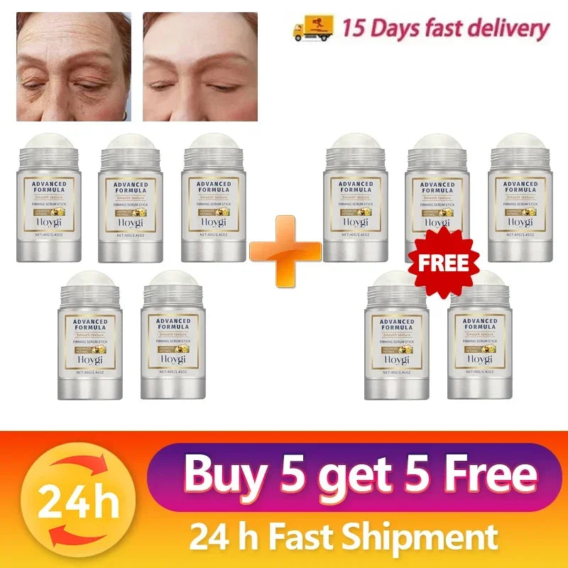 Retinol Hyaluronic Acid Stick Anti Wrinkle Tighten Pores Firming Lifting Plump Skin 24H Moisturizing Anti Aging Korean Care Balm