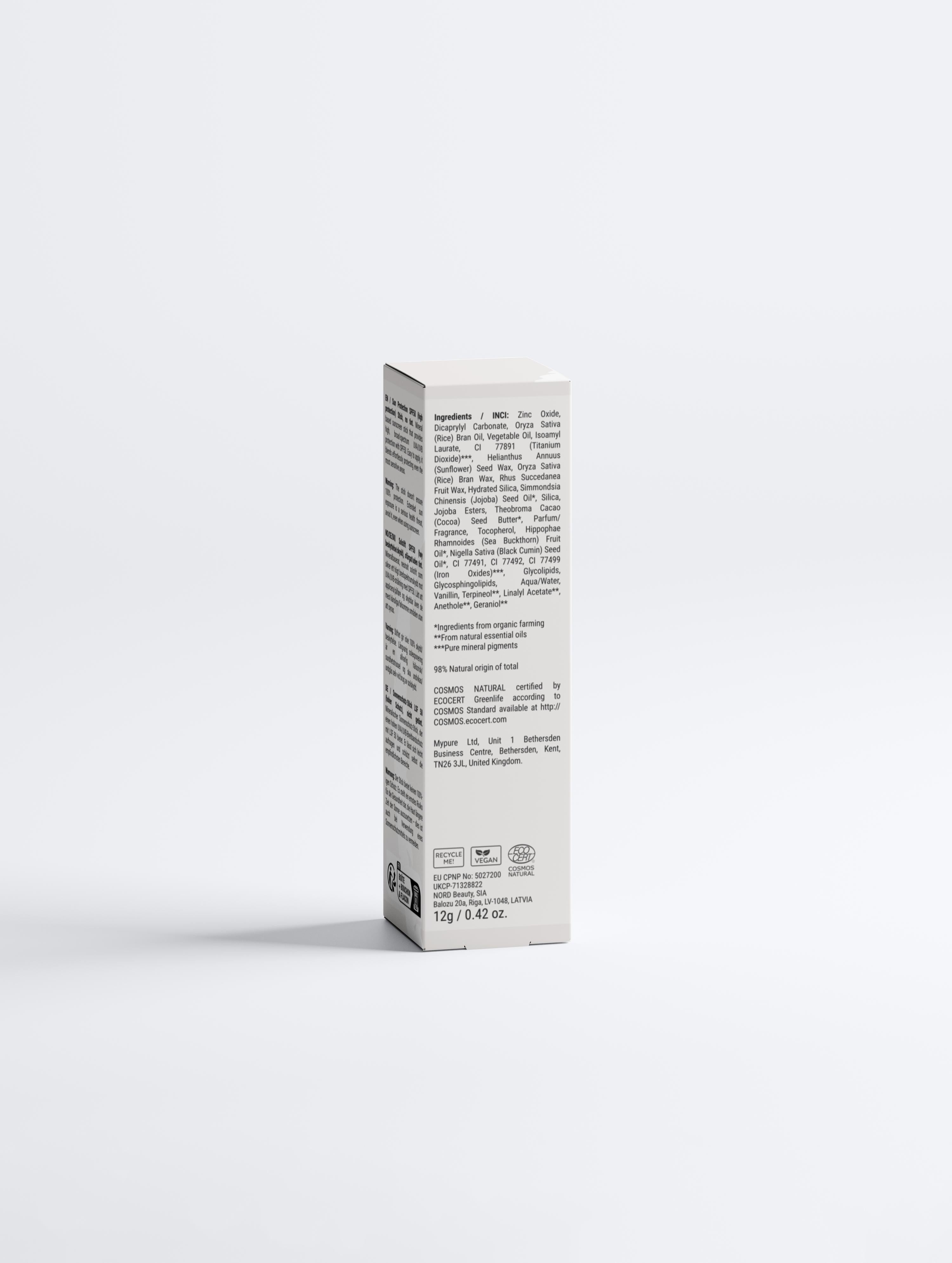 SOVA Sun Protection SPF50 Stick, no tint